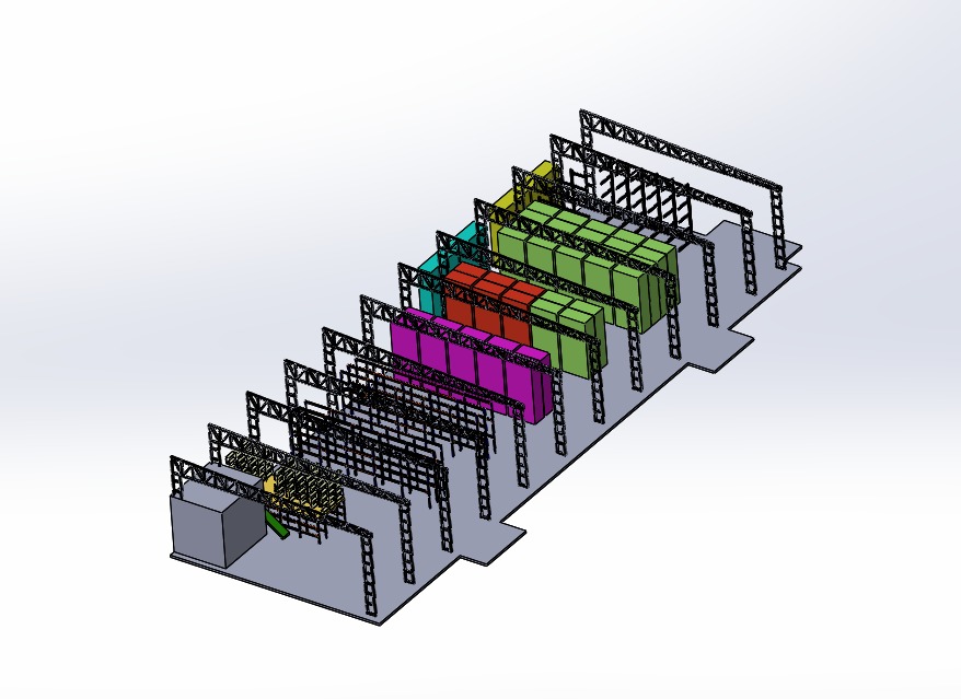 Planos del layout del tostadero de café de ARDU Café, diseñados por AEFE Solutions